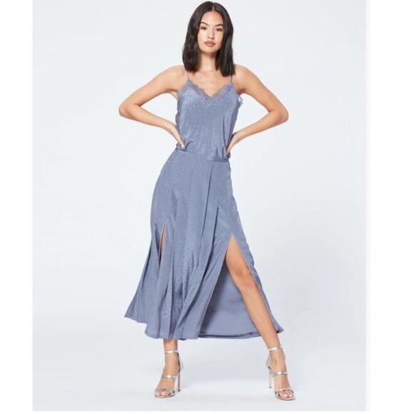 PAIGE SHAVONTI STAR MIDI SKIRT IN GRANITE - Picture 2 of 14